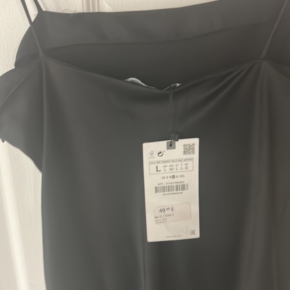 ZARA black slip dress. US large. - Picture 2 of 3